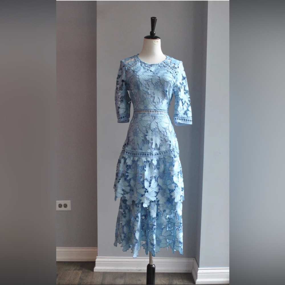 Baby Blue Laced Dress